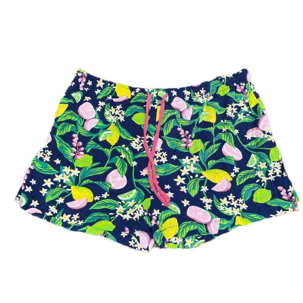 Lemon Lime Fruit Printed Shorts